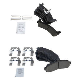 TRQ® - Ceramic Front and Rear Disc Brake Pads