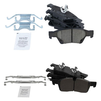 TRQ® - Ceramic Front and Rear Disc Brake Pads