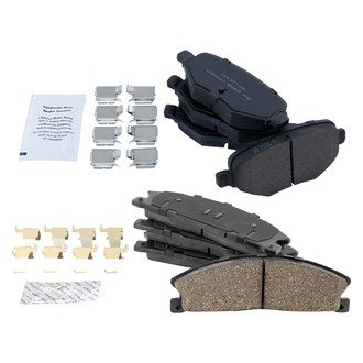 TRQ® - Ceramic Front and Rear Disc Brake Pads