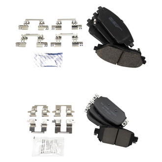 TRQ® - Ceramic Front and Rear Disc Brake Pads