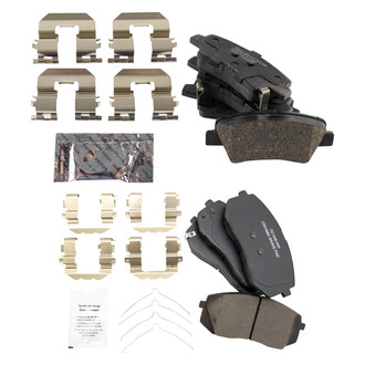 TRQ® - Ceramic Front and Rear Disc Brake Pads
