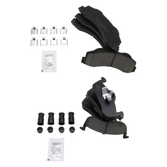 TRQ® - Ceramic Front and Rear Disc Brake Pads