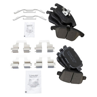 TRQ® - Ceramic Front and Rear Disc Brake Pads