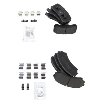 TRQ® - Semi-Metallic Front and Rear Disc Brake Pads