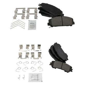 TRQ® - Ceramic Front and Rear Disc Brake Pads