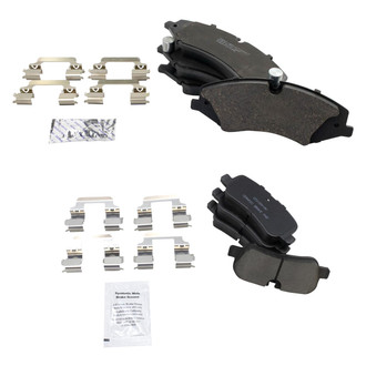 TRQ® - Ceramic Front and Rear Disc Brake Pads