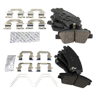 TRQ® - Ceramic Front and Rear Disc Brake Pads