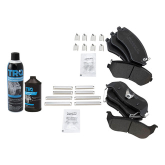 TRQ® - Semi-Metallic Front and Rear Disc Brake Pads