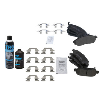 TRQ® - Semi-Metallic Front and Rear Disc Brake Pads