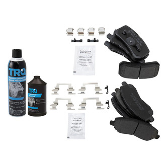 TRQ® - Semi-Metallic Front and Rear Disc Brake Pads