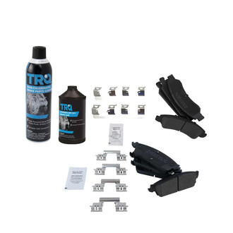 TRQ® - Semi-Metallic Front and Rear Disc Brake Pads