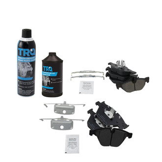 TRQ® - Semi-Metallic Front and Rear Disc Brake Pads