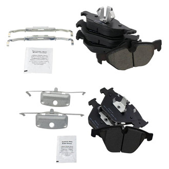 TRQ® - Semi-Metallic Front and Rear Disc Brake Pads