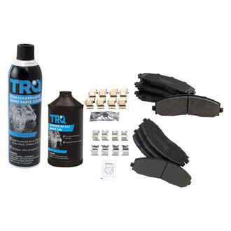 TRQ® - Semi-Metallic Front and Rear Disc Brake Pads
