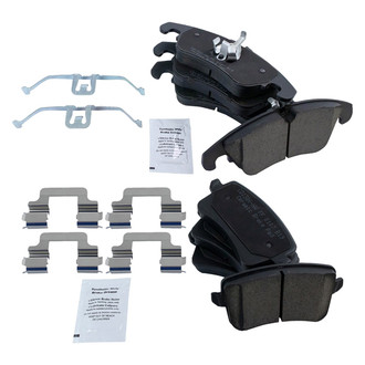 TRQ® - Ceramic Front and Rear Disc Brake Pads