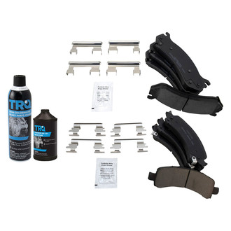 TRQ® - Ceramic Front and Rear Disc Brake Pads
