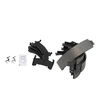 TRQ® - Semi-Metallic Front and Rear Disc Brake Pads