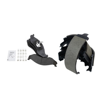 TRQ® - Semi-Metallic Front and Rear Disc Brake Pads