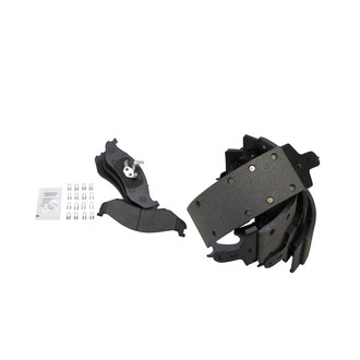 TRQ® - Semi-Metallic Front and Rear Disc Brake Pads