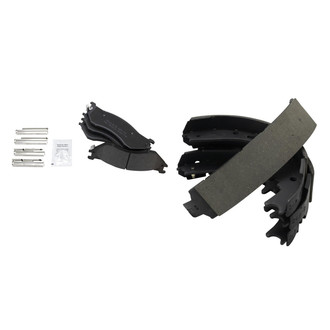 TRQ® - Semi-Metallic Front and Rear Disc Brake Pads