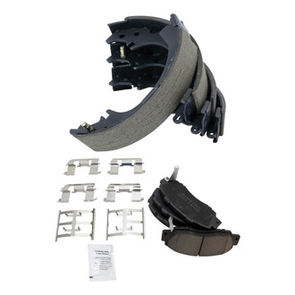 TRQ® - Ceramic Front and Rear Disc Brake Pads