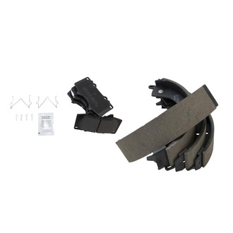 TRQ® - Semi-Metallic Front and Rear Disc Brake Pads