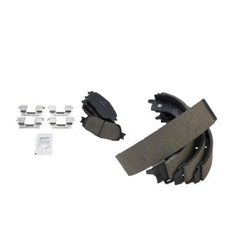 TRQ® - Ceramic Front and Rear Disc Brake Pads