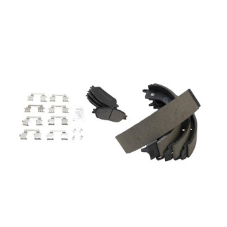 TRQ® - Semi-Metallic Front and Rear Disc Brake Pads