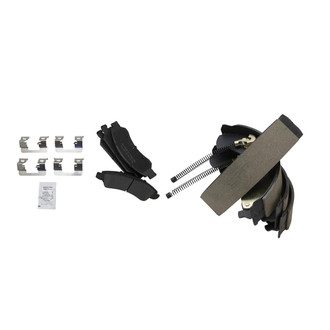 TRQ® - Semi-Metallic Front and Rear Disc Brake Pads