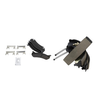 TRQ® - Semi-Metallic Front and Rear Disc Brake Pads