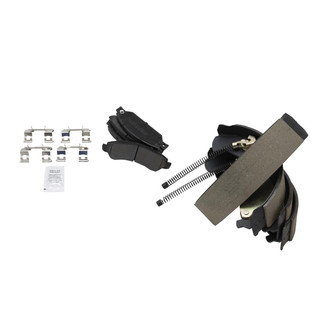 TRQ® - Semi-Metallic Front and Rear Disc Brake Pads