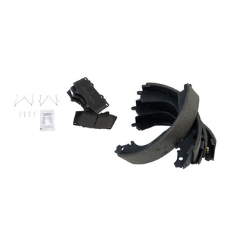 TRQ® - Semi-Metallic Front and Rear Disc Brake Pads