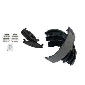 TRQ® - Semi-Metallic Front and Rear Disc Brake Pads