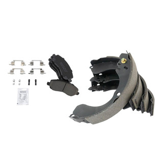 TRQ® - Ceramic Front and Rear Disc Brake Pads