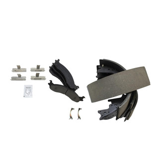 TRQ® - Semi-Metallic Front and Rear Disc Brake Pads