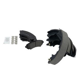 TRQ® - Semi-Metallic Front and Rear Disc Brake Pads