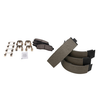 TRQ® - Ceramic Front and Rear Disc Brake Pads