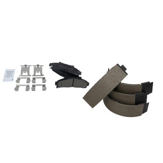 TRQ® - Ceramic Front and Rear Disc Brake Pads
