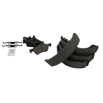 TRQ® - Semi-Metallic Front and Rear Disc Brake Pads