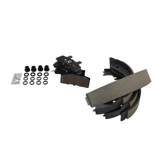 TRQ® - Ceramic Front and Rear Disc Brake Pads