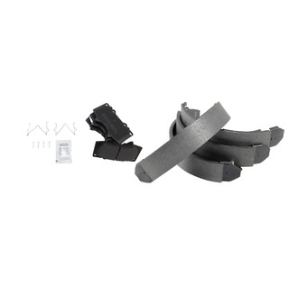 TRQ® - Semi-Metallic Front and Rear Disc Brake Pads