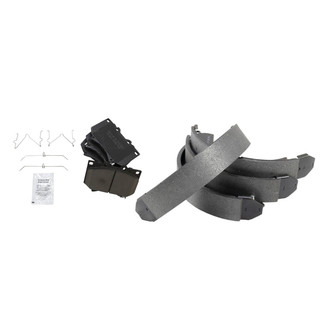 TRQ® - Ceramic Front and Rear Disc Brake Pads