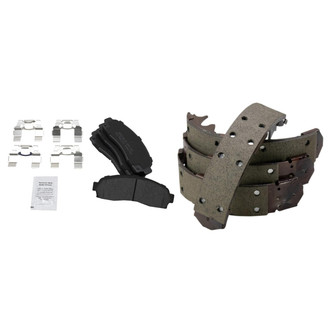 TRQ® - Semi-Metallic Front and Rear Disc Brake Pads
