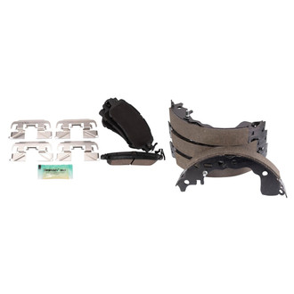 TRQ® - Ceramic Front and Rear Disc Brake Pads