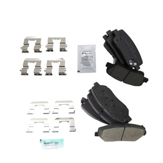 TRQ® - Ceramic Front and Rear Disc Brake Pads