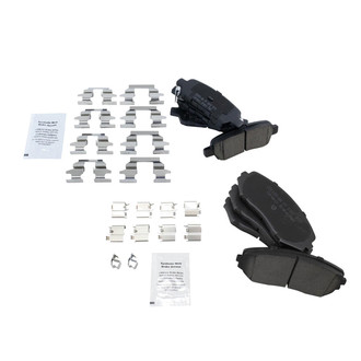 TRQ® - Ceramic Front and Rear Disc Brake Pads