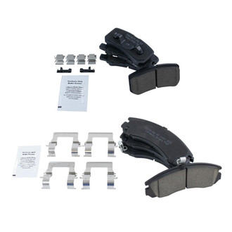 TRQ® - Ceramic Front and Rear Disc Brake Pads