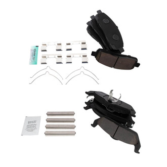 TRQ® - Ceramic Front and Rear Disc Brake Pads