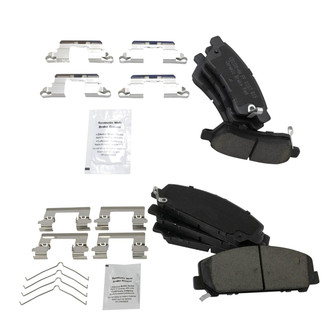 TRQ® - Ceramic Front and Rear Disc Brake Pads