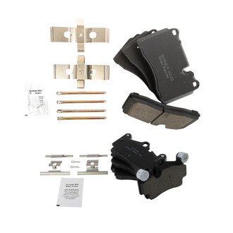 TRQ® - Ceramic Front and Rear Disc Brake Pads